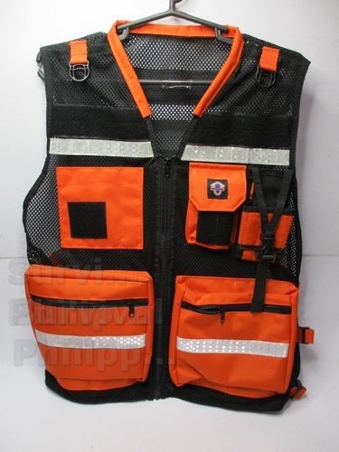 Black and orange cheap safety vest